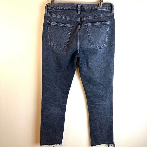 Agolde Stone Wash‎ Lyle Frayed Black Jeans 30 Read - Picture 6 of 9